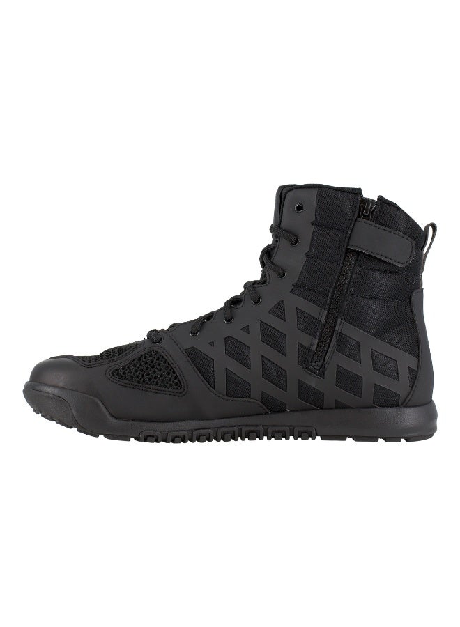 Reebok Work Nano Tactical 6" Men's Black Tactical Boot with Side Zipper, Nano 2.0 Minimal Drop Sole, Breathable Mesh, Lightweight Comfort - Image 2