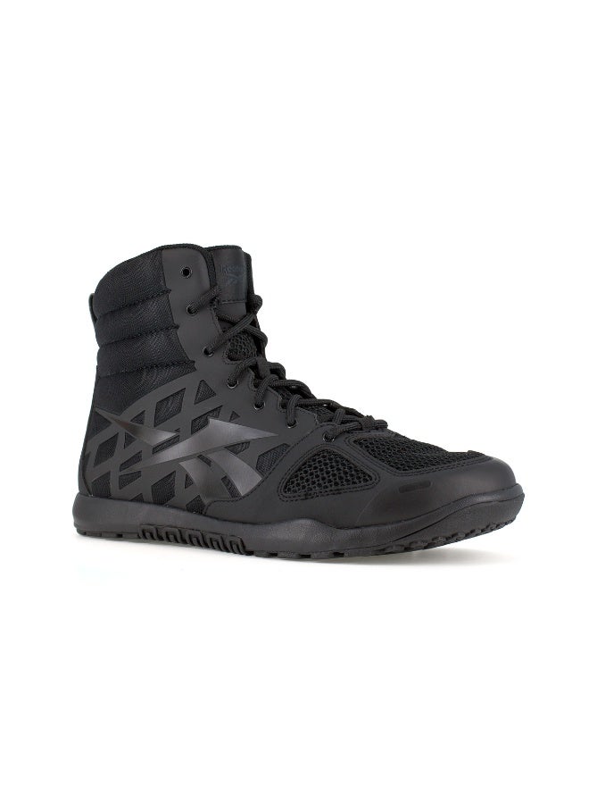 Reebok Work Nano Tactical 6" Men's Black Tactical Boot with Side Zipper, Nano 2.0 Minimal Drop Sole, Breathable Mesh, Lightweight Comfort - Image 1