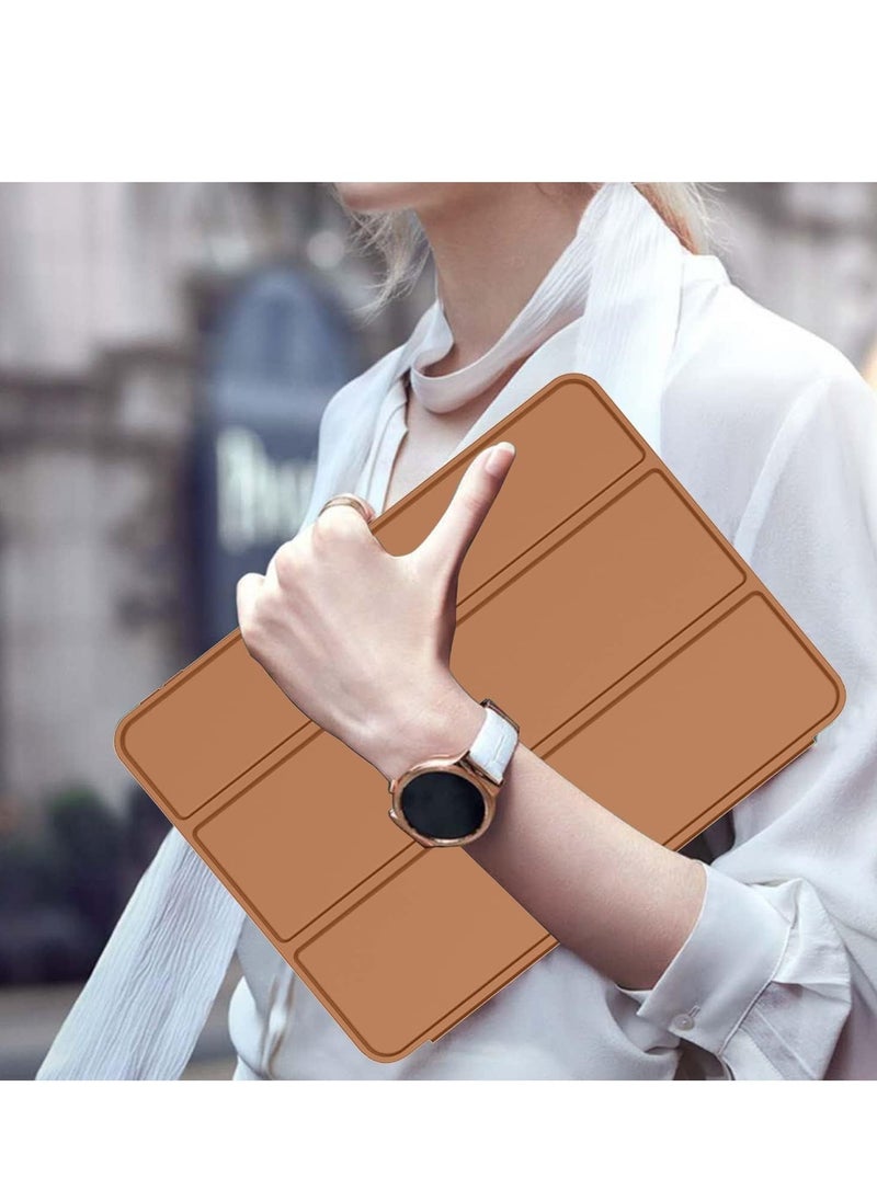 vesus ELTRAZONE Premium Smart Case for iPad Air 6th Gen 11-Inch (2024), 5th Gen & 4th Gen 10.9-Inch (2022/2020) - Supports Touch ID, Auto Wake/Sleep, Brown - Image 5