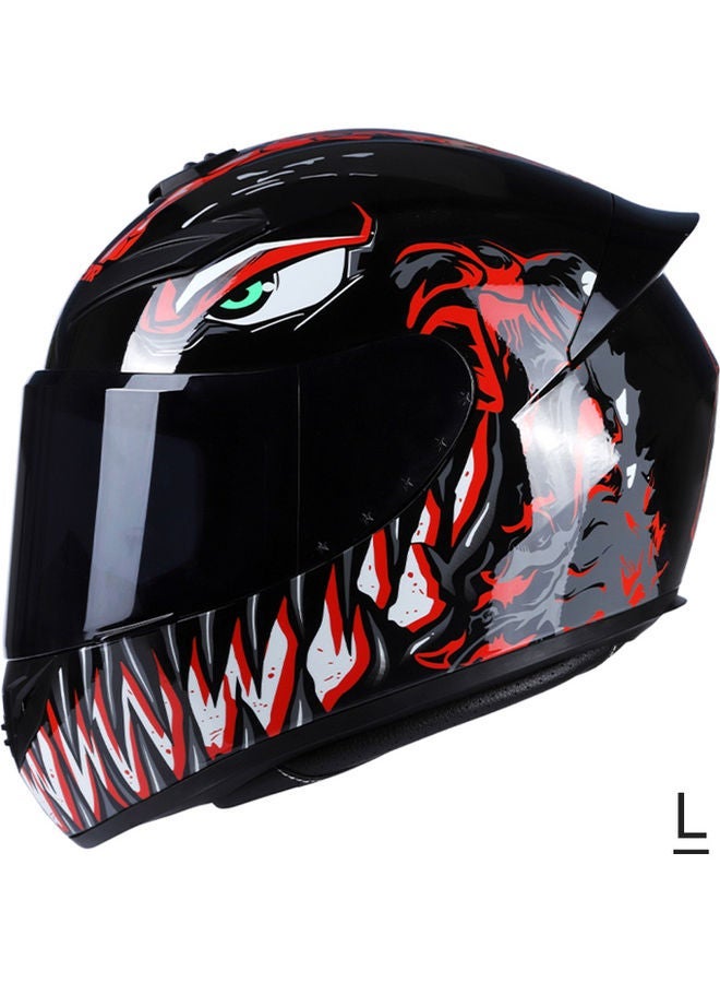 MUNTAQI Protective Motorcycle Full Face Rapid Street Helmet