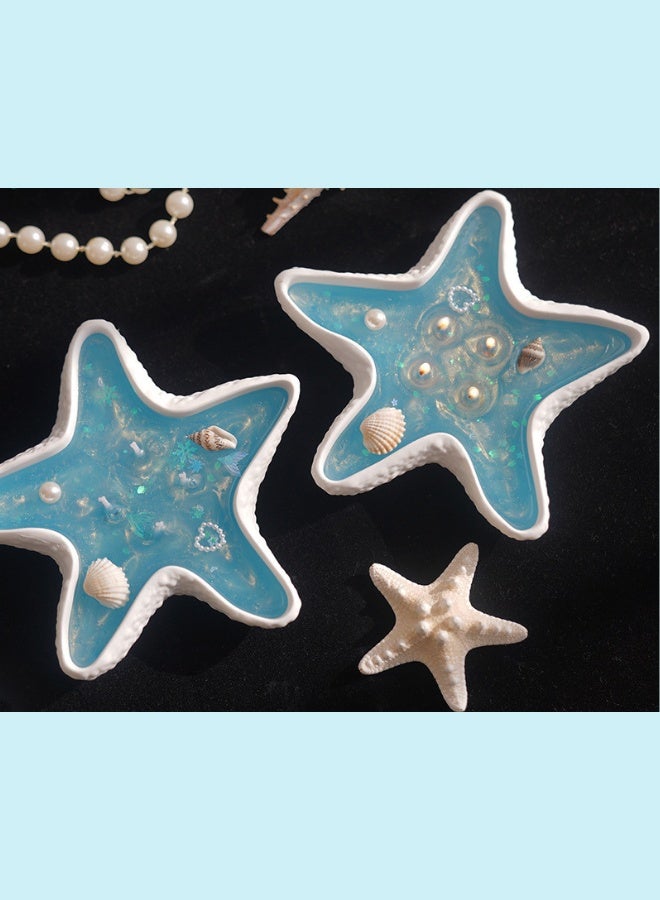 فيانسر شموع مصنوعة يدويًا على شكل نجم البحر معطّرة للمنزل تدوم 11 ساعة عطر علاج عطري هدية شمع صويا طبيعي لتخفيف التوتر فاخرة للزفاف للحمام عيد ميلاد يوغا ذكرى سنوية - Image 2