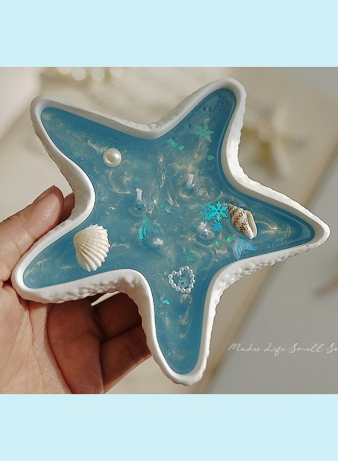 فيانسر شموع مصنوعة يدويًا على شكل نجم البحر معطّرة للمنزل تدوم 11 ساعة عطر علاج عطري هدية شمع صويا طبيعي لتخفيف التوتر فاخرة للزفاف للحمام عيد ميلاد يوغا ذكرى سنوية - Image 4