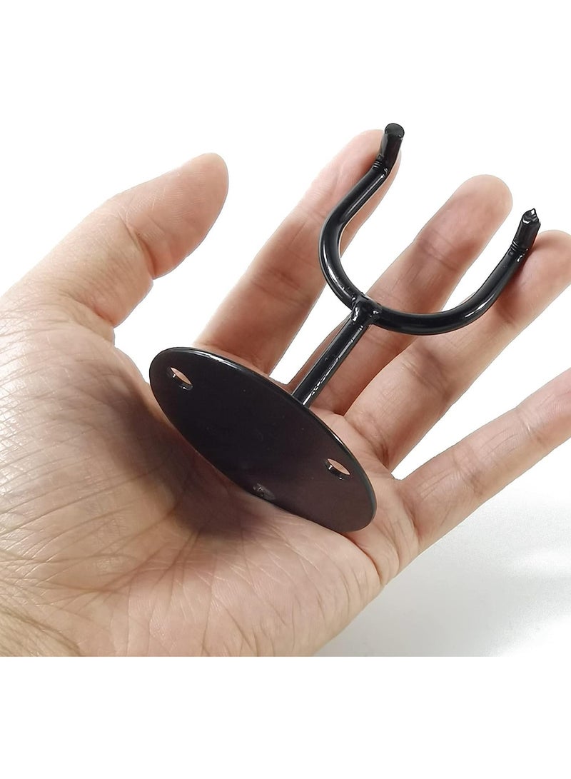 بيوينتي حامل مضارب بيسبول تذكاري مكون من 4 قطع - حامل مضرب قوي متعدد الأغراض - خطافات مضارب لمضارب البيسبول والكرة اللينة - حامل رف يُعلق على الحائط - Image 3