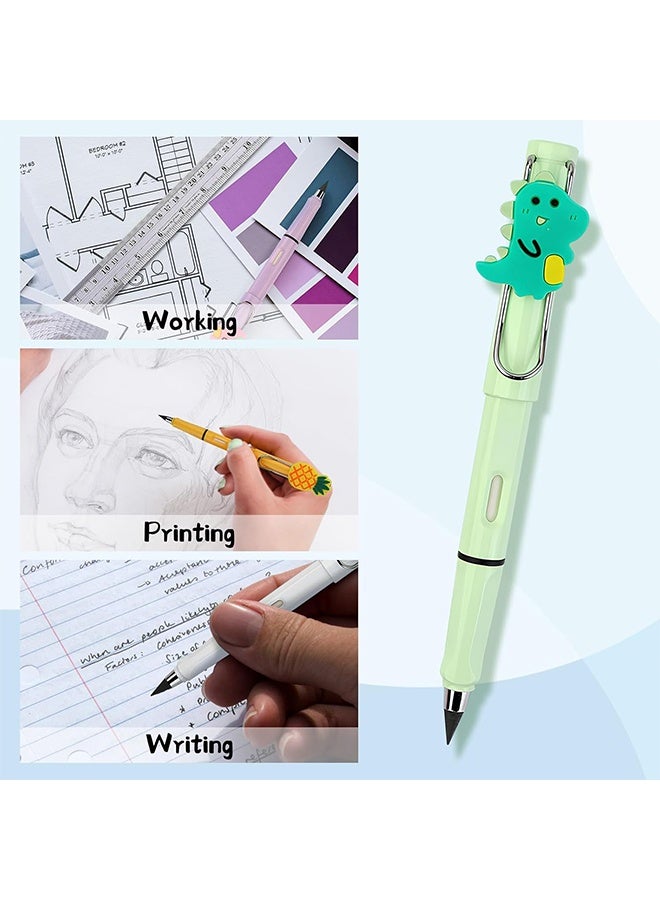 كوانتوم ١٠ أقلام رصاص دائمة بدون حبر، قابلة لإعادة الاستخدام، لا تحتاج إلى بري، مزودة بممحاة، أقلام رصاص دائمة للكتابة بلا حدود للطلاب. - Image 4