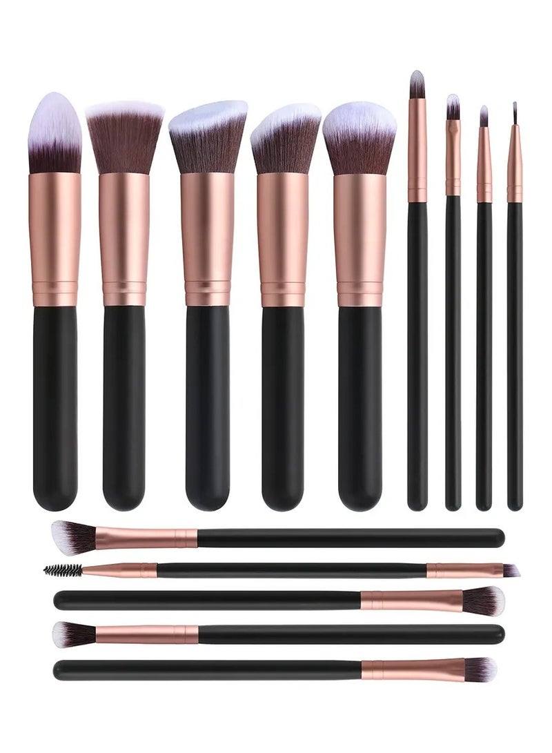 CYTHERIA 14 PCS Professional Makeup Brush Set Multicolour - Image 1