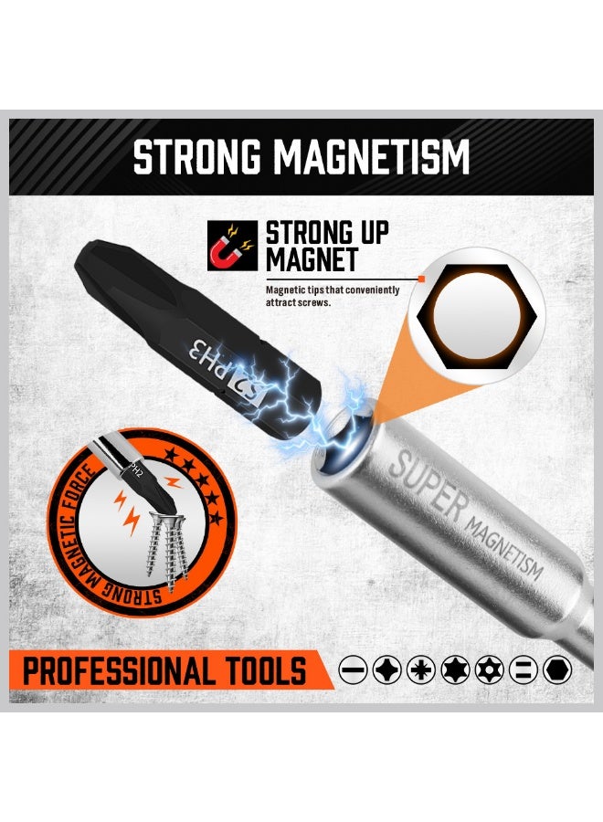 HORUSDY 25-Piece Ratchet Screwdriver Handle with Bits Set | Magnetic Tip | Durable S2 Steel | Ergonomic Non-Slip Grip | Multi-Function Hand Tool Kit - Image 5