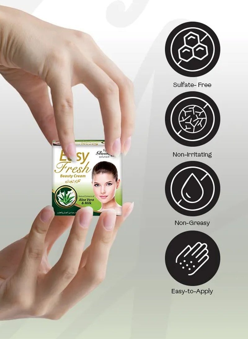 Easy Fresh Beauty Cream - Acne Free Glowing Skin, Even Skin Tone, Eliminates Scars & Dark Circles - For All Skin Types 20g - Image 4