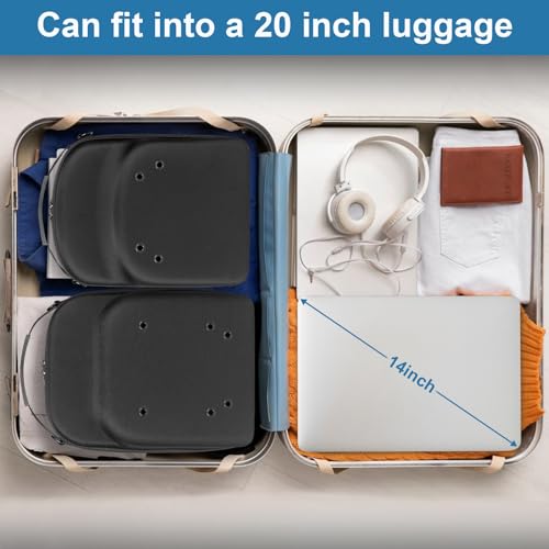 Epesoware Pack of 2 Hat Travel Hard Cases for Baseball Caps - Favorable Hat Storage Organizer with Carrying Handle, Shoulder Strap and Luggage Strap, Protect Up to 10 Hats for Travel Home - Image 5