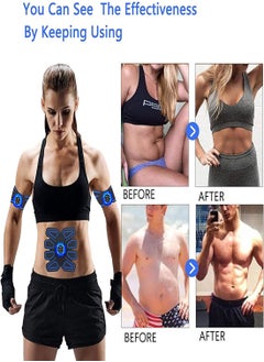 KASTWAVE ABS Abdominal Toning Trainer Abs Workout Equipment Ab Sports Exercise Belt Wireless Home Office Fitness Equipment for Men and Women 6 modes 10 intensities Equipment Muscle Burn Fat Loss Weight  - Image 2