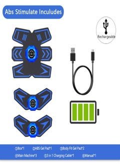 KASTWAVE ABS Abdominal Toning Trainer Abs Workout Equipment Ab Sports Exercise Belt Wireless Home Office Fitness Equipment for Men and Women 6 modes 10 intensities Equipment Muscle Burn Fat Loss Weight  - Image 5