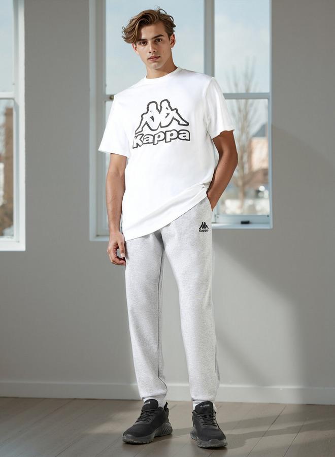 Kappa Textured Joggers with Elasticated Waist - Image 2