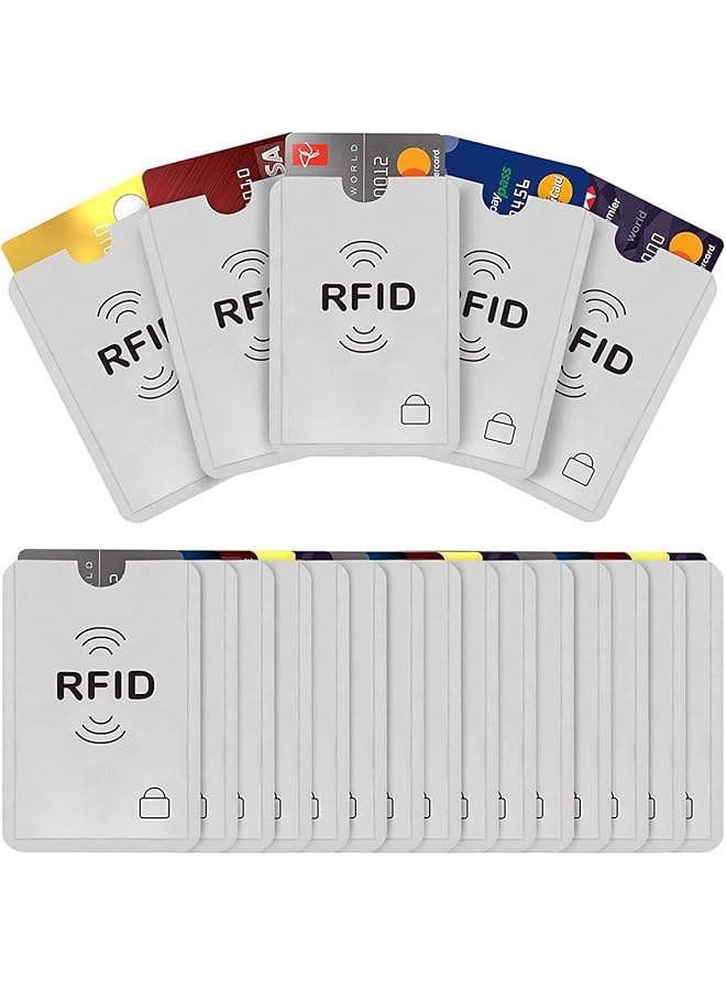 erorex Rfid Blocking Sleeves Contactless Cards Rfid Credit Card Protector Waterproof And Tear Proof Debit Card Protector Sleeve For Privacy And Property Safety  - Image 1