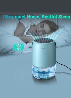 INKBIRD INKBIRD Home Dehumidifier Portable Capacity 300ml/d (30℃ RH80%) 1100ml Water Tank Quiet Dehumidifiers for Office Bedroom 2 Mode 7 Color LED Light Auto Off Ideal for Closet Bathroom Basement  - Image 5