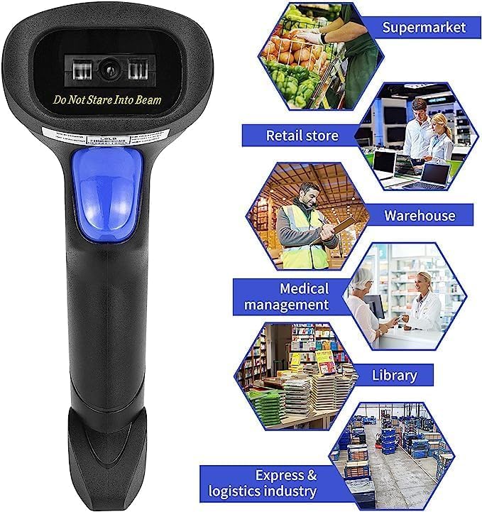 LED 1D USB Barcode Scanner (Wired) - Image 1