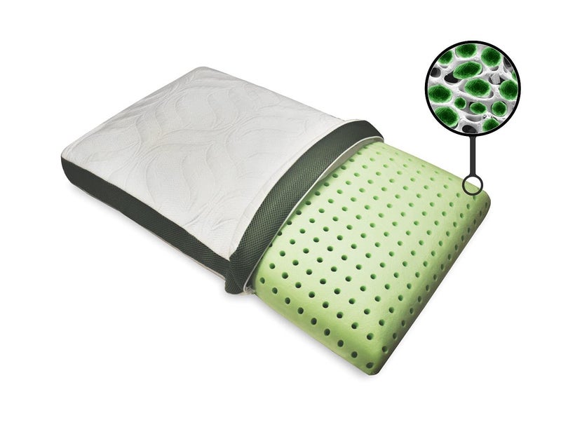 Magenta Green Tea Ventilated Memory Foam Pillow, Durable Refreshing, and Supportive Memory Foam Pillow - (27.55 X 15.5 X 5.5 Inch) - Image 1