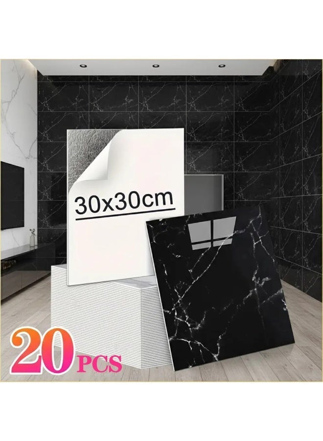 10PCS 30x30cm Peel and Stick Tile Wallpaper, Self Adhesive Waterproof Oilproof Wall Sticker for Home Decor Backsplash - Image 1