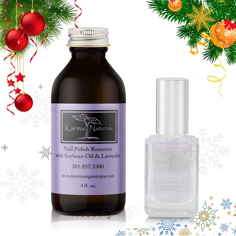 Karma Organic Natural Two in One Base Coat/Top Coat for Women- Non-Toxic Nail Treatment Vegan Cruelty-Free - Image 2
