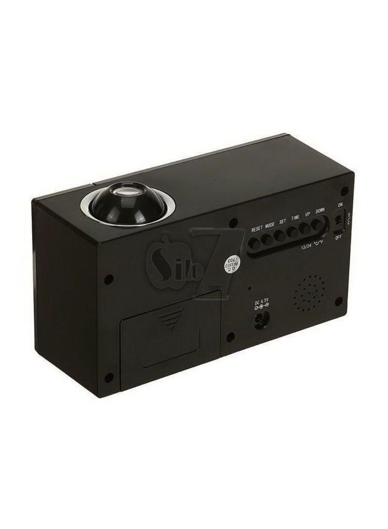 Projection Alarm Clock, Back light of calender,Hours and minute display,Month and date display,Day of week display,Clender for 100 years,Alarm with music,Projector clock