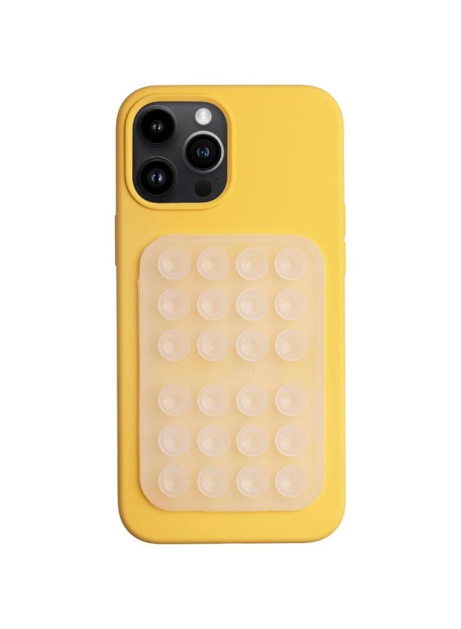 3 Pack Silicone Suction Phone Case Adhesive Mount - Hands-Free Strong Grip Holder For Selfies & Videos - Durable Easy To Use - IPhone & Android Compatible - 2.25″ X 3.25″ T - Image 1