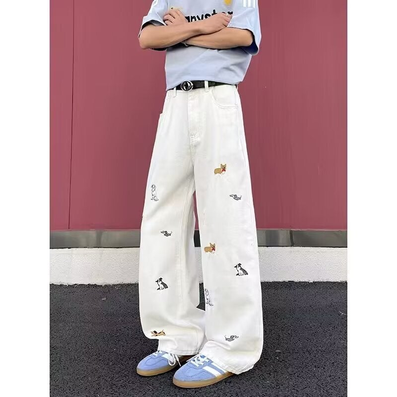 Unisex Casual Daily Denim Jeans - Image 1