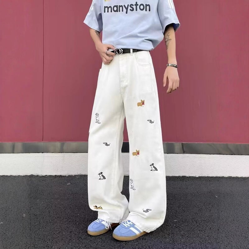 Unisex Casual Daily Denim Jeans - Image 3