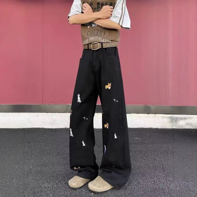 Unisex Casual Daily Denim Jeans - Image 4