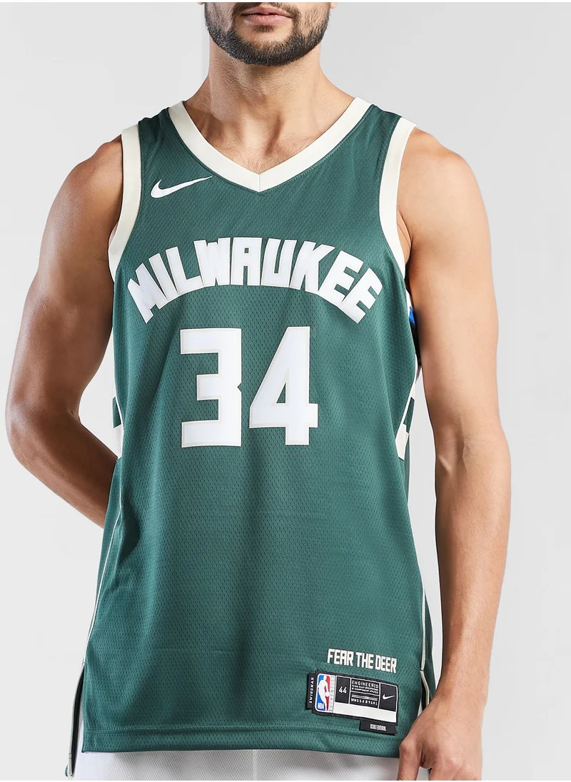 Nike Milwaukee Bucks Swingman Icon Jersey