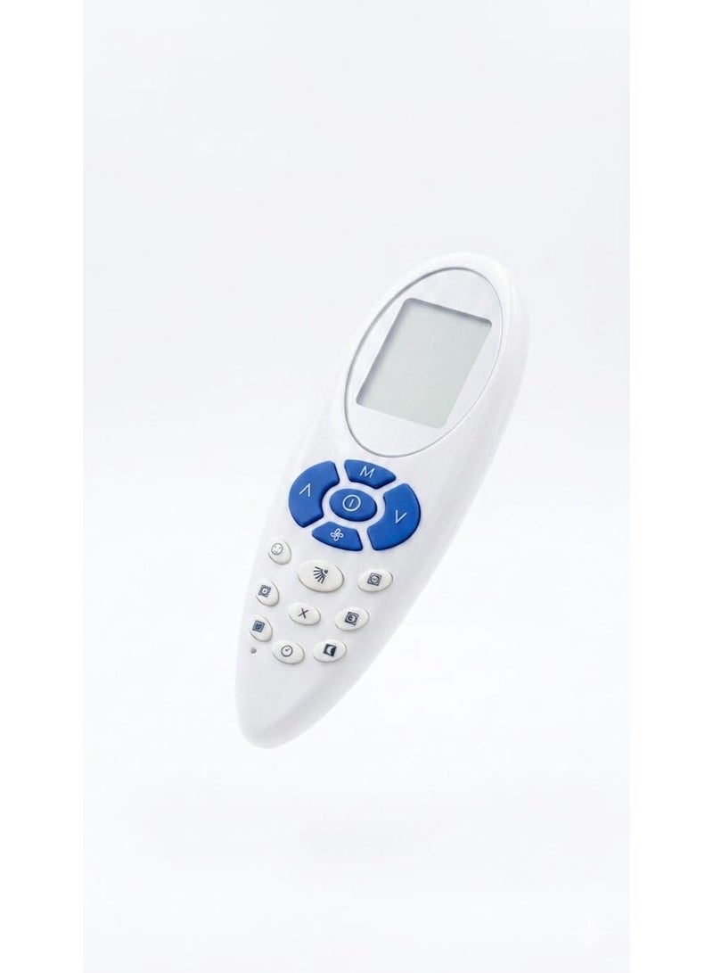 Carrier Replacement Remote Control Compatible with Carrier Air Conditioner with LCD Screen - White/Blue - Image 1