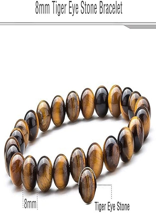 Anant Infinity Latest Fashion Reiki Healing Natural Stone Beads Stretchable Unisex Bracelets Set for Men and Women AI167 - Image 2
