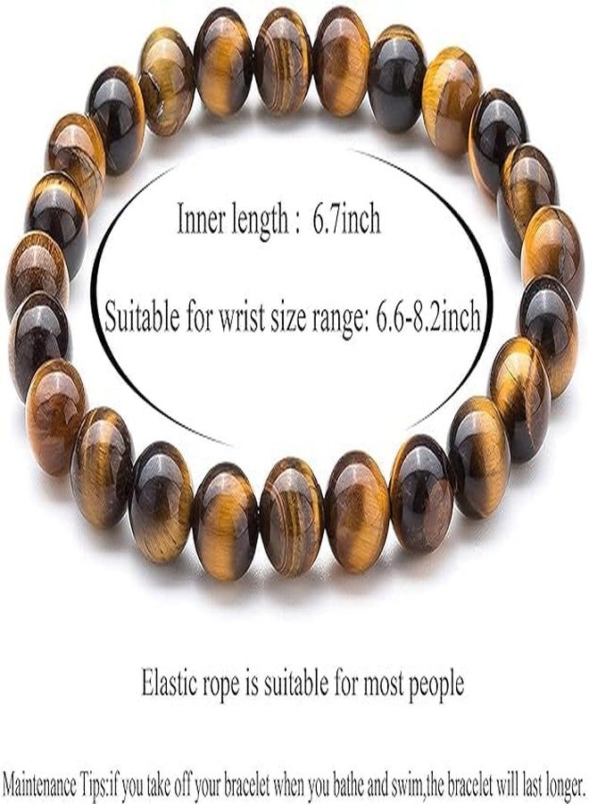 Anant Infinity Latest Fashion Reiki Healing Natural Stone Beads Stretchable Unisex Bracelets Set for Men and Women AI167 - Image 4