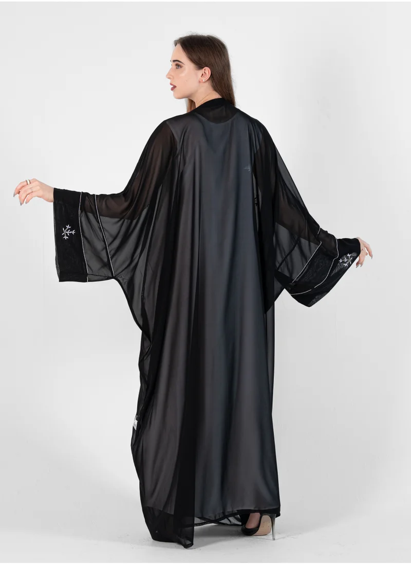 Rosette Abaya Black-R-202412