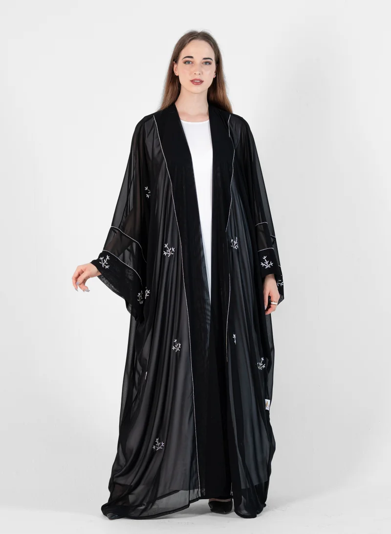 Rosette Abaya Black-R-202412