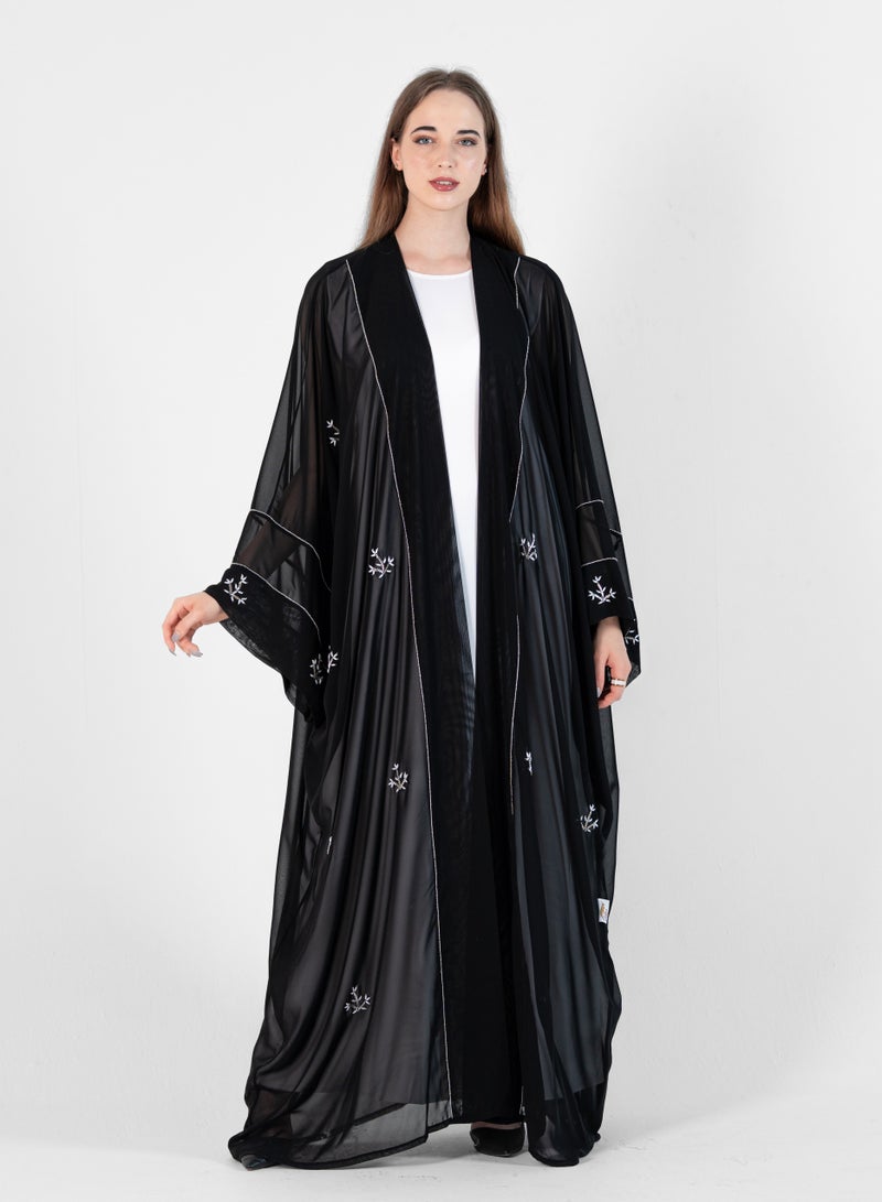 روزيت عباية بشت أنيق مع تصميم مطرز - Image 4