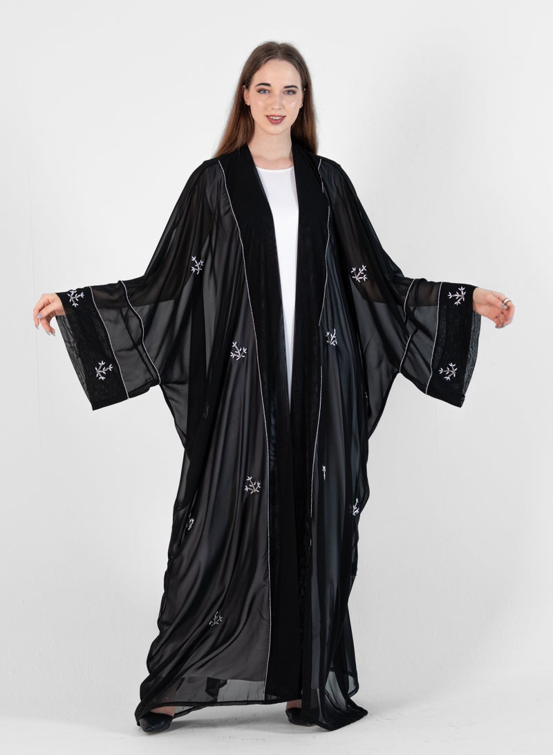 روزيت عباية بشت أنيق مع تصميم مطرز - Image 5