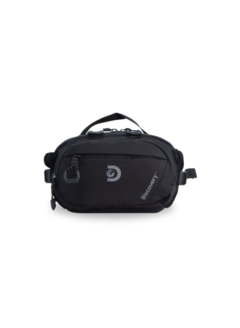 Discovery Body Spirit Nylon Ripstop Waist Bag Black for Men and Women Durable Lightweight Waterproof Hip Pack BagCrossbodySlingBelt Bag Outdoor Hiking Trekking Running Camping - Image 1