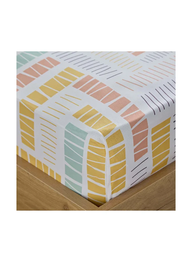 Home Box Nora Savana 2-Piece Single Microfibre Flat Sheet Set 240 x 160 cm