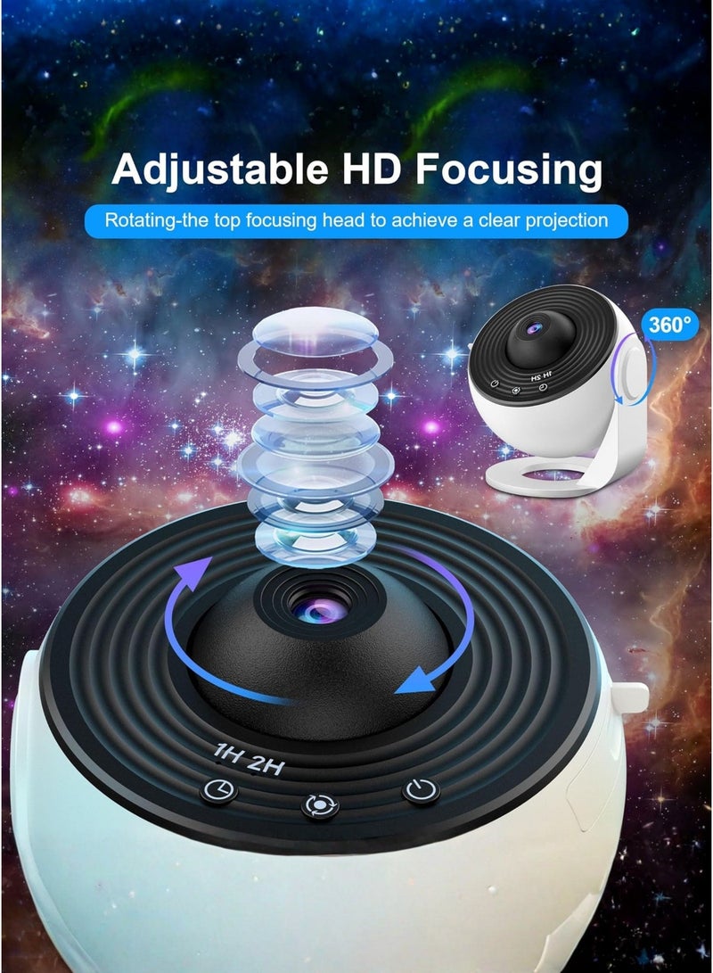 هوكو جهاز عرض النجوم مع 13 قرص فيلم عالي الدقة، جهاز عرض قبة فلكية دوار 360 درجة مع جهاز تحكم عن بعد، مصباح عرض سماء الليل والمجرات لتزيين غرفة النوم، غرفة الأطفال، نوم الرضع، المسرح المنزلي، عرض على السقف والجدران، أجواء رومانسية، هدية للأطفال والكبار - Image 5