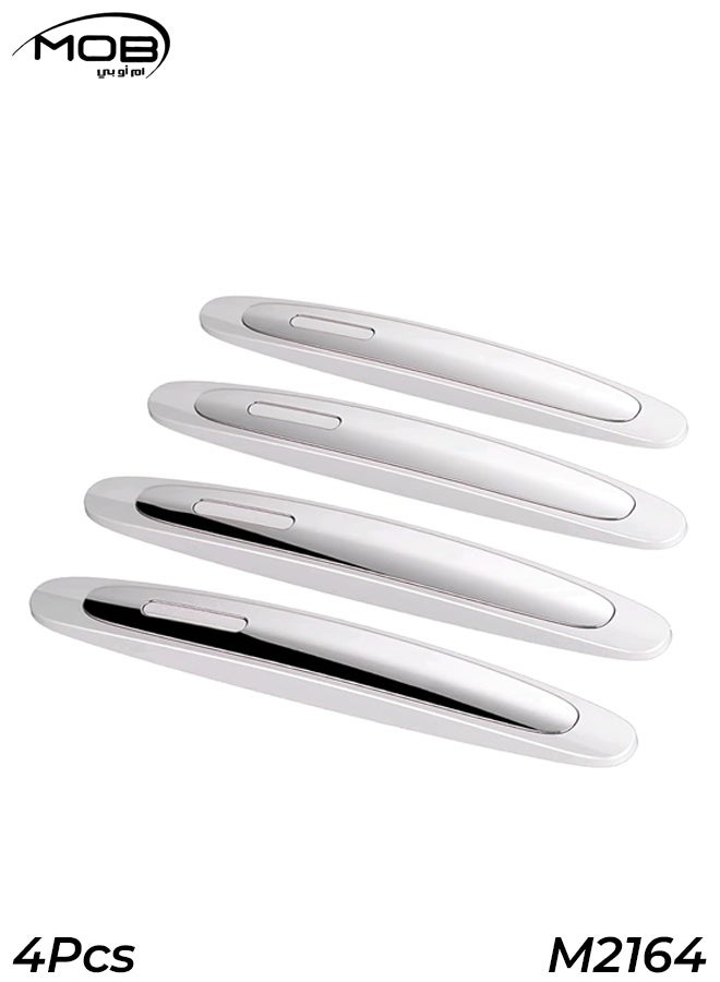 MOB Car Door Reflective Protective Strips 4Pcs | Anti-Scratch Anti-Collision Guard for Vehicle Doors | Strong Adhesive, Waterproof, Easy Installation Universal Fit - Image 1