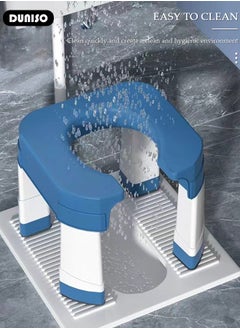 DUNISO Portable Toilet Seat,Home Toilet Seat Convertible from Squatting to Sit,Toilet Seat with Anti-slip Function for Pregnant Women, Elderly Frame and Disabled  - Image 3