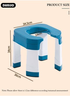 DUNISO Portable Toilet Seat,Home Toilet Seat Convertible from Squatting to Sit,Toilet Seat with Anti-slip Function for Pregnant Women, Elderly Frame and Disabled  - Image 4