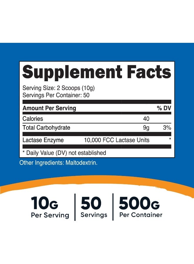 Nutricost Lactase Powder - Pure, Non-Gmo, Gluten Free, Lactase Powder - Image 2