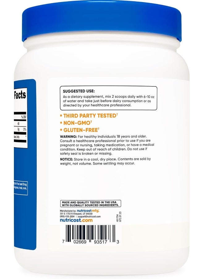 Nutricost Lactase Powder - Pure, Non-Gmo, Gluten Free, Lactase Powder - Image 3
