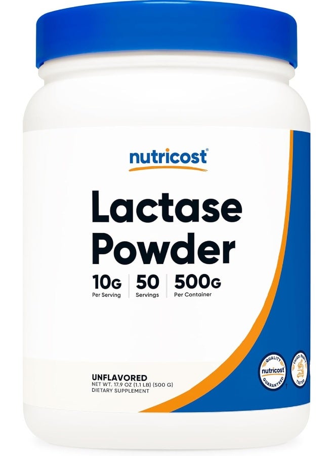 Nutricost Lactase Powder - Pure, Non-Gmo, Gluten Free, Lactase Powder - Image 1