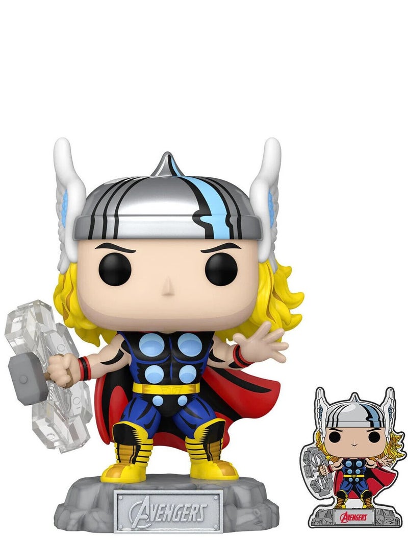 Funko - Funko Pop Comic Thor w/ Pin - Image 1