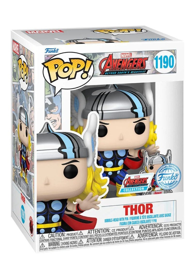 Funko - Funko Pop Comic Thor w/ Pin - Image 1