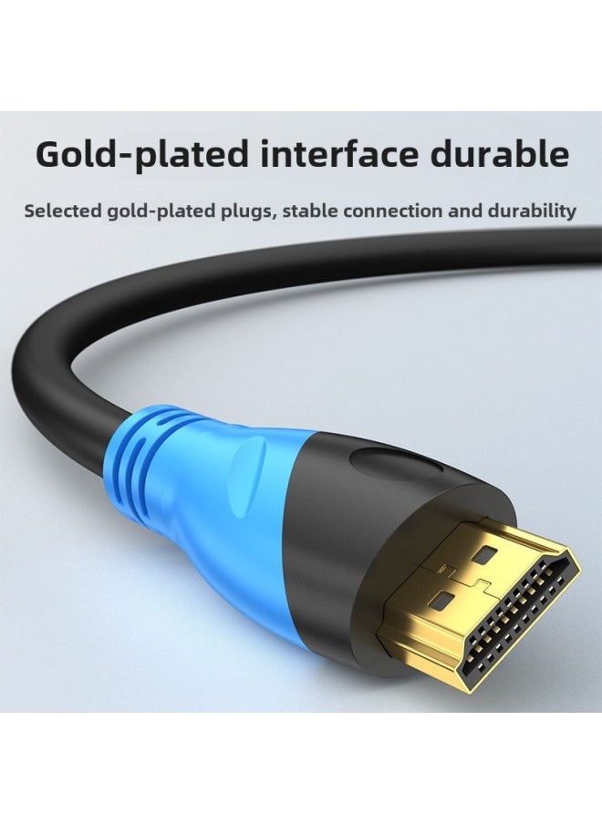 ماركة غير محددة كابل بيانات hdmi 2.0 عالي الدقة 4k60hz للكمبيوتر والتلفزيون وجهاز الاستقبال وشاشة العرض وكابل hdmi - طول الخط: 1 متر  - Image 3