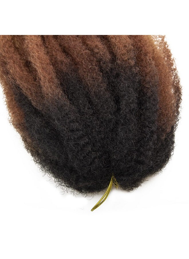 BYKSVIOC - Marley Hair 18 Inch Marley Twist Hair Afro Twist Marley Braiding Hair For Faux Locs Crochet Hair Synthetic Hair Extensions(6Packs 1B/30/27 18Inch) - Image 1