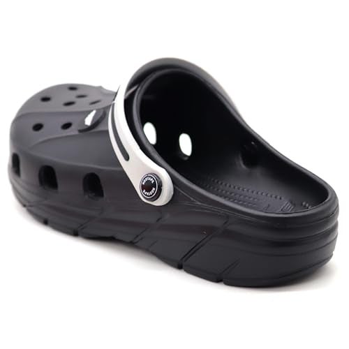Red Tape Designer Comfortable Clogs, Sandals With Adjustable Back Strap For Men Black - 9 Uk - Image 4