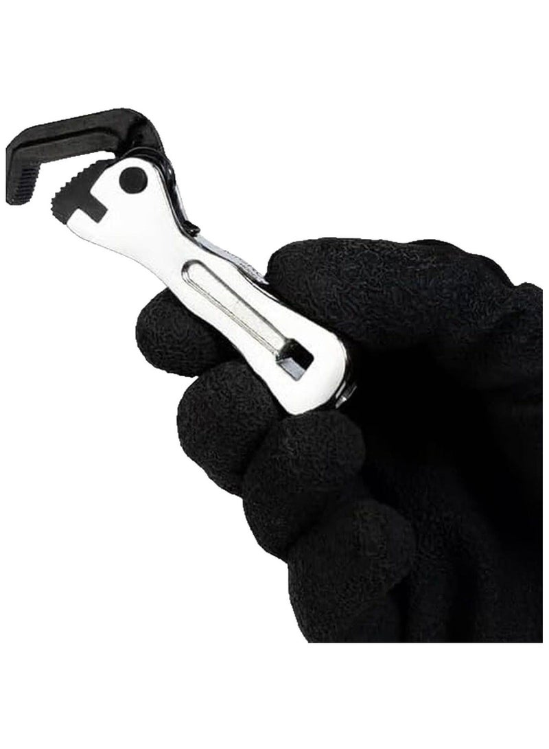 Portable Mini Adjustable Wrench - High Hardness Steel Tool for Small Fasteners Home Plumbing & Electronics Repair - Image 5