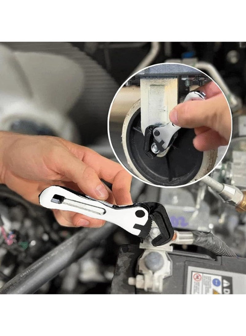 Portable Mini Adjustable Wrench - High Hardness Steel Tool for Small Fasteners Home Plumbing & Electronics Repair - Image 4